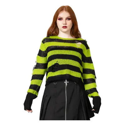 women's sweater KILLSTAR - Slugs N' Snails Knit - Green