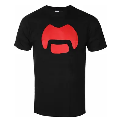 men's t-shirt FRANK ZAPPA - MOUSTACHE - BLACK - PLASTIC HEAD