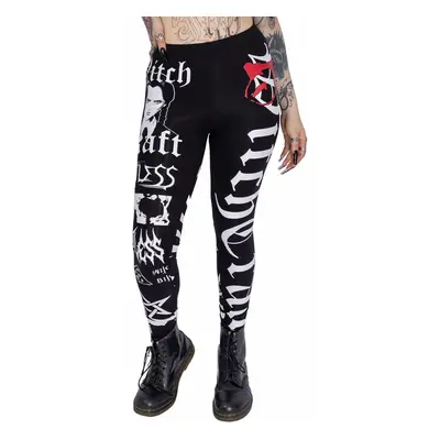 women's trousers (leggings) HEARTLESS - CRAFT - BLACK / WHITE