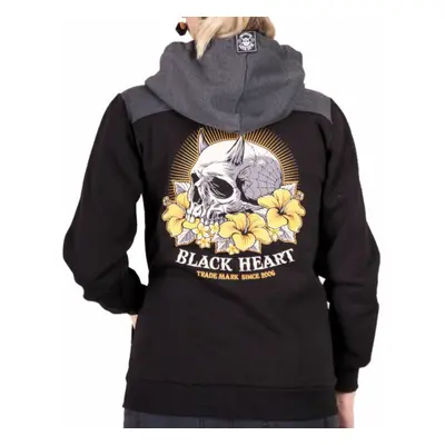 women's hoodie BLACK HEART - SWEET EVIL - BLACK