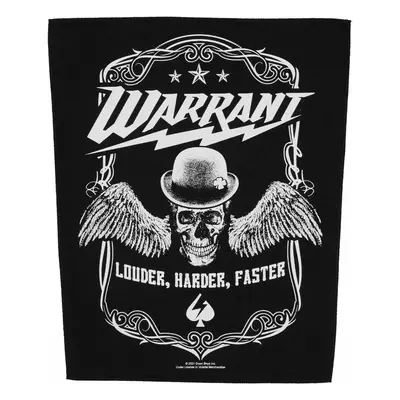 large applique WARRANT - LOUDER HARDER FASTER - RAZAMATAZ