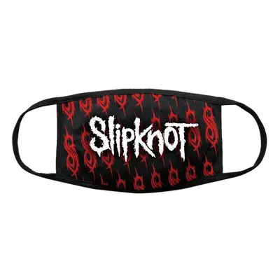 Face mask Slipknot - White Logo & Sigils - BL - ROCK OFF