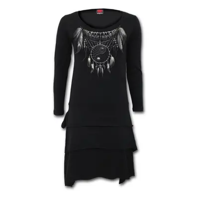 dress women SPIRAL - YIN YANG SPIRIT - Black