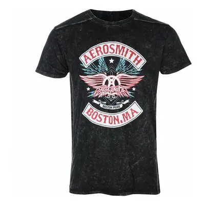 men's t-shirt Aerosmith - Boston Pride - Snow Wash - ROCK OFF