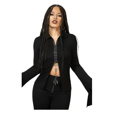 women's long sleeve shirt KILLSTAR - Vamp Fatale - Black