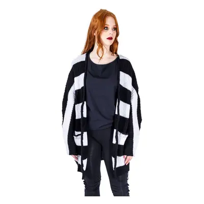 women's sweater HEARTLESS - IN A DAZE CARDIGAN - BLACK/WHITE