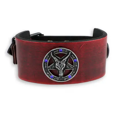 Bracelet Baphomet - red - crystal blue