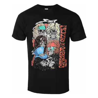 Men's t-shirt Guns N' Roses - Stacked Skulls - Black - ROCK OFF