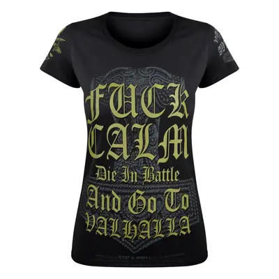 Women's t-shirt VICTORY OR VALHALLA - FUCK CALM...