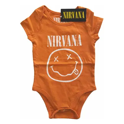 Children's bodysuit Nirvana - White Happy Face Toddler - ORANGE - ROCK OFF