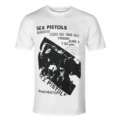 men's t-shirt Sex Pistols - Manchester Flyer WHT - ROCK OFF