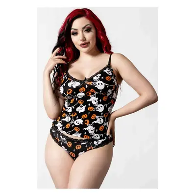 women's tank top (pajamas) KILLSTAR - Haunted Pumpkin Cami - Black