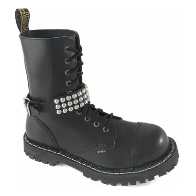 Shoe harness Leather boot strap with rivets - bubble