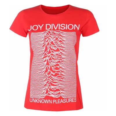 women's t-shirt Joy Division - Unknown Pleasures FP RED - ROCK OFF