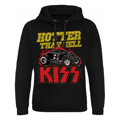 men's sweatshirt KISS - Hotter Than Hell - Black - HYBRIS