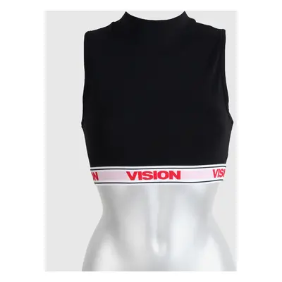 top women VISION - Crop Turtleneck - Black