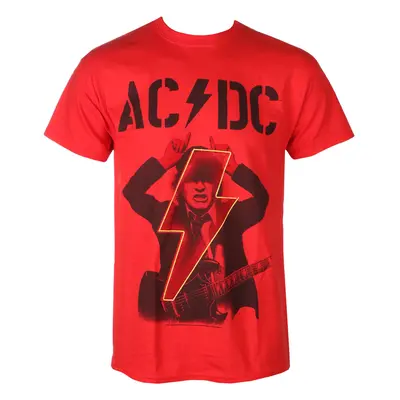 Men´s t-shirt AC / DC - Angus - POWER UP - Red - RAZAMATAZ