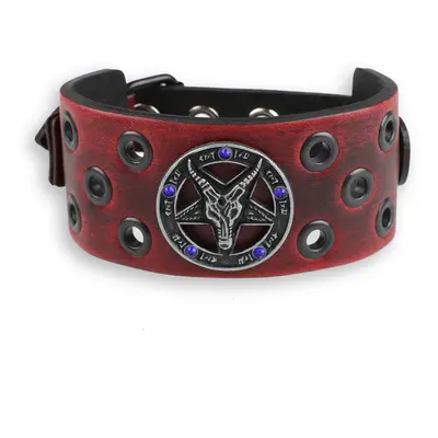 Bracelet Baphomet - red - crystal blue