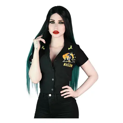 women's shirt KILLSTAR - Witch Queen Crop Bowling - Black