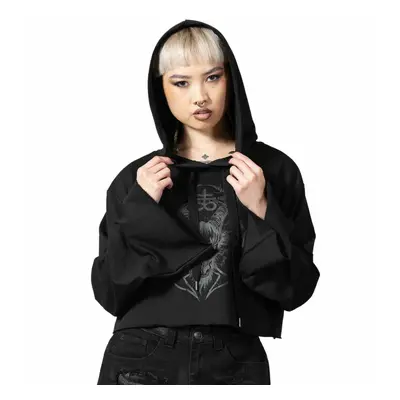 women's hoodie KILLSTAR - Lost It Cropped - Black