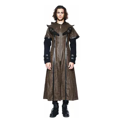 men's coat DEVIL FASHION - Fifth Symphony Steampunk Trench Coat With Cape Collar