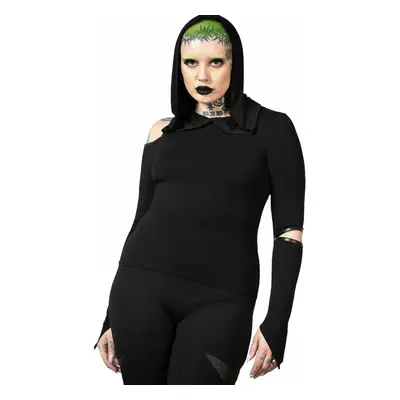 women's t-shirt with long sleeves (top) KILLSTAR - Morwen - Black