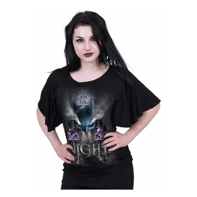 women's t-shirt SPIRAL - Batman Top - AND AM THE NIGHT - Black