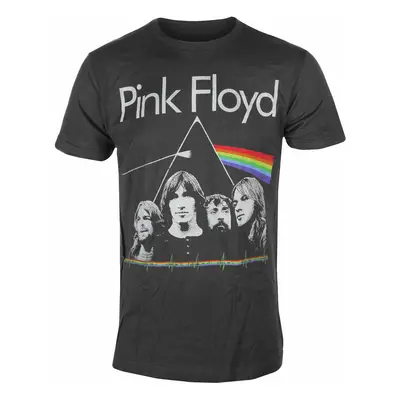 Men's t-shirt Pink Floyd - DSOTM Band & Pulse - Charcoal - ROCK OFF