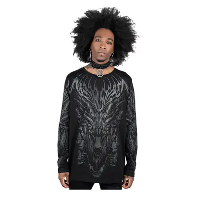 Unisex t-shirt long sleeve KILLSTAR - Untamed - Black