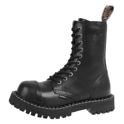 Winter boots STEEL - holes - black