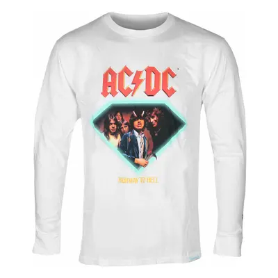 men's t-shirt long sleeve DIAMOND X AC/DC - Highway To Hell - White