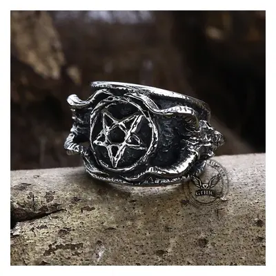 ring Baphomet Sigil Occultism