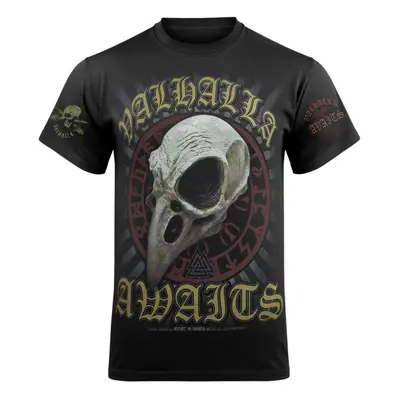 Men's t-shirt VICTORY OR VALHALLA - CROW SKULL