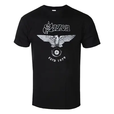 t-shirt metal men's Saxon - ESTD - PLASTIC HEAD