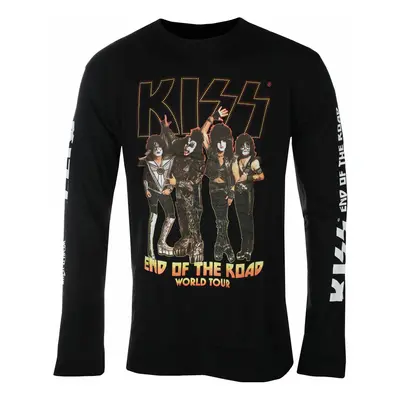 men's long-sleeved t-shirt Kiss - End Of The Road Tour - BLACK - ROCK OFF