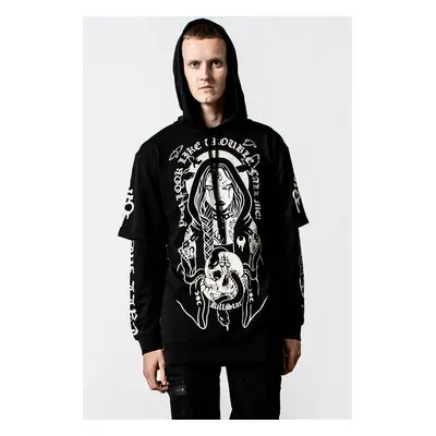 men's sweatshirt KILLSTAR - Trouble Hooded Layer - Black