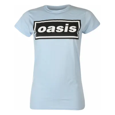 women's t-shirt Oasis - Decca Logo Sky Blue