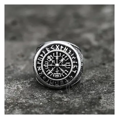 ring Futhark Runes Compass Viking