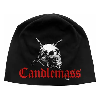 Beanie CANDLEMASS - SKULL & LOGO - RAZAMATAZ