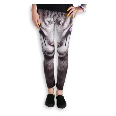 pants women (leggings) SPIRAL - CAT'S TEARS - Black