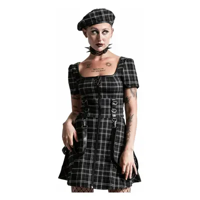 Women's dress KILLSTAR - Grave Rebellion - ASH TARTAN