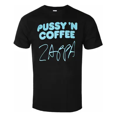 men's t-shirt FRANK ZAPPA - PUSSY N COFFEE - BLACK - PLASTIC HEAD