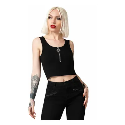 women's tank top (top) KILLSTAR - Mortem Rib - Black