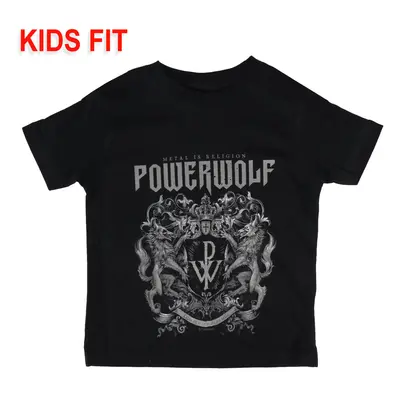 kids' t-shirt Powerwolf - Crest - Metal-Kids