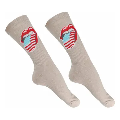 socks Rolling Stones - US Tongue - Natural - ROCK OFF