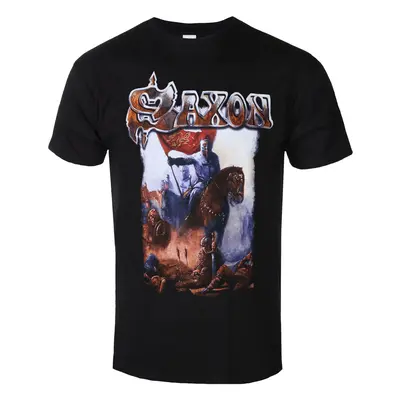 t-shirt metal men's Saxon - CRUSADER - PLASTIC HEAD