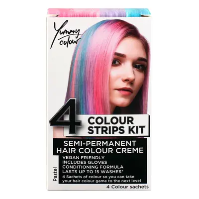 Hair dye STAR GAZER - Yummy Colour Colour Strips Kit - Pastel