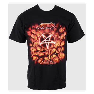 t-shirt metal men's Anthrax - Worship Music - ROCK OFF