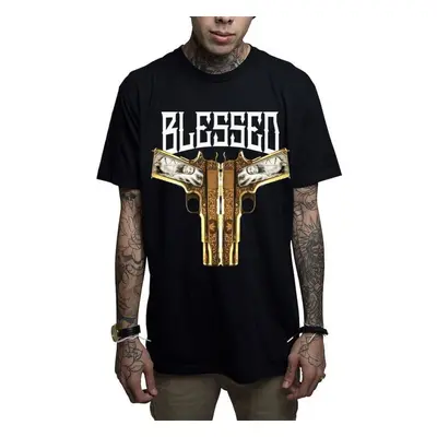 men's t-shirt MAFIOSO - BLESSED - BLK