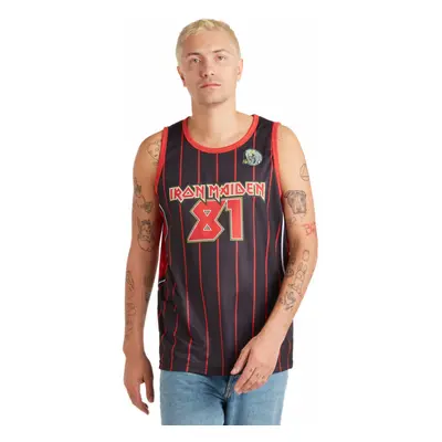 men's tank top (jersey) IRON MAIDEN - KILLERS - BLACK/RED/YELLOW - AMPLIFIED